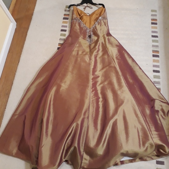 copper colored formal dresses